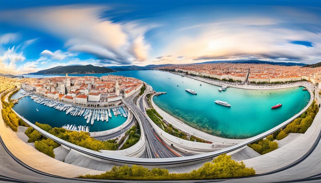 split panoramic views split panoramic views