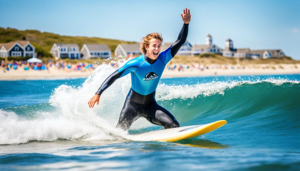 surfing at Nantucket Surf School surfing at Nantucket Surf School