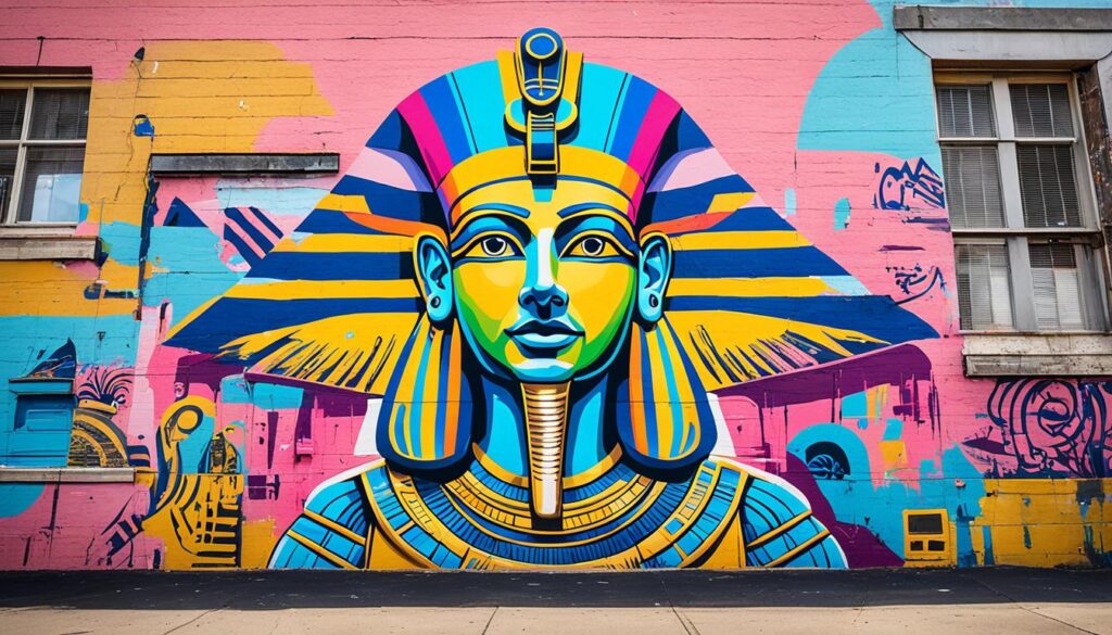 vibrant street art in Alexandria vibrant street art in Alexandria