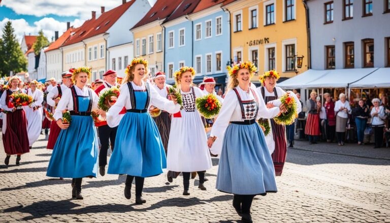 Are there any traditional Latvian festivals in Cesis?