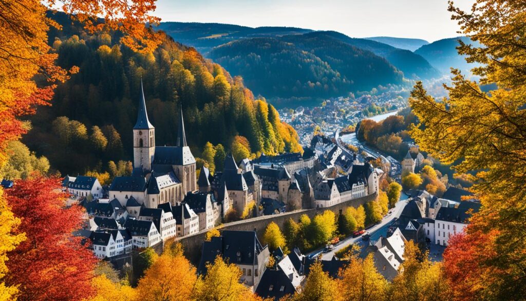 Autumn foliage in Vianden Autumn foliage in Vianden