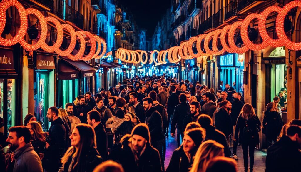 Barcelona nightlife scenes Barcelona nightlife scenes