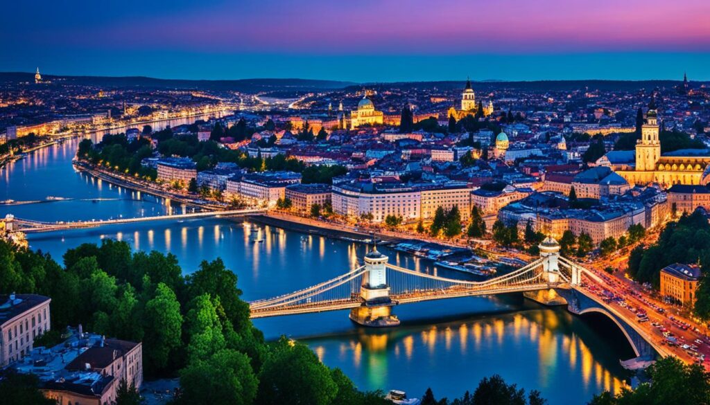Belgrade night scene Belgrade night scene