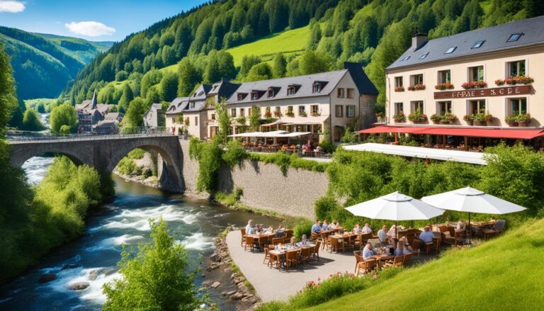 Best cafes in Esch-sur-Sûre for breakfast with a view