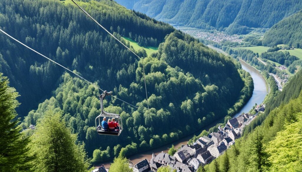 Best views from Vianden Chairlift Best views from Vianden Chairlift