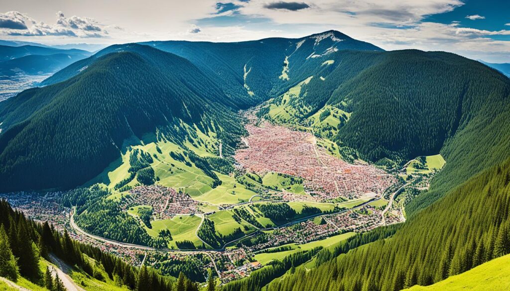 Brasov hiking map Brasov hiking map