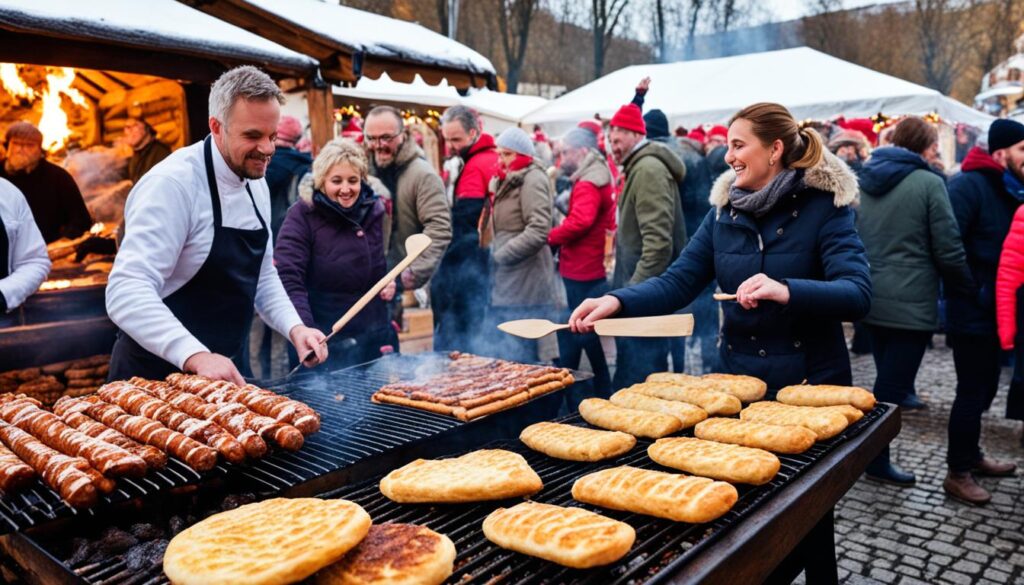 Bratislava Christmas market food Bratislava Christmas market food