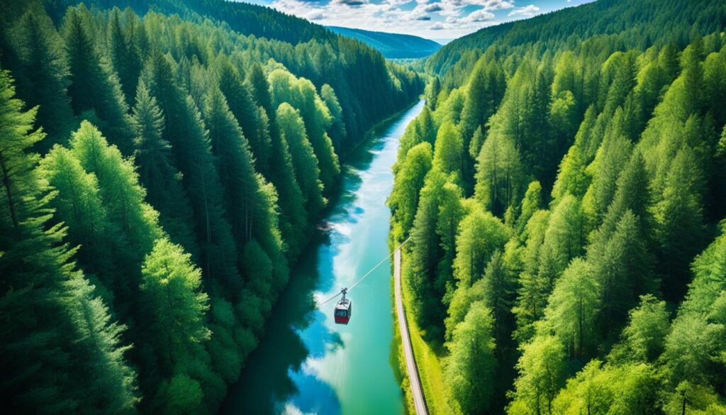 Cable Car Across the Gauja River Cable Car Across the Gauja River