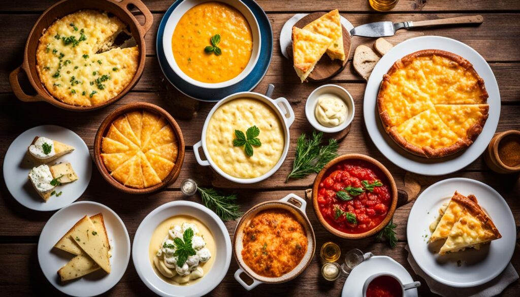 Cheesy Slovakian dishes in Bratislava Cheesy Slovakian dishes in Bratislava