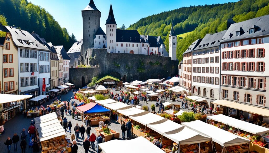 Clervaux outdoor market Clervaux outdoor market