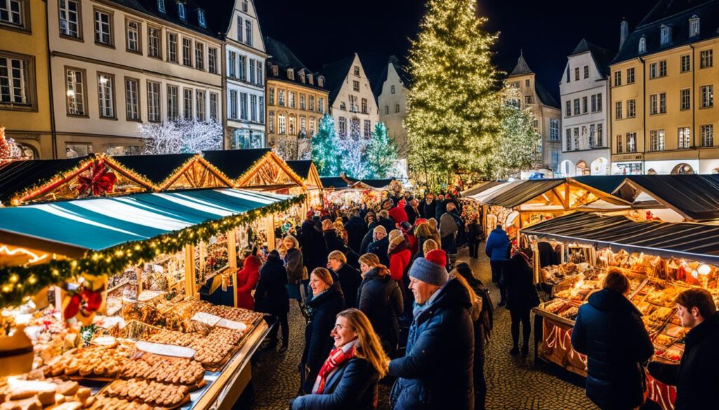 Echternach Christmas market vendors Echternach Christmas market vendors