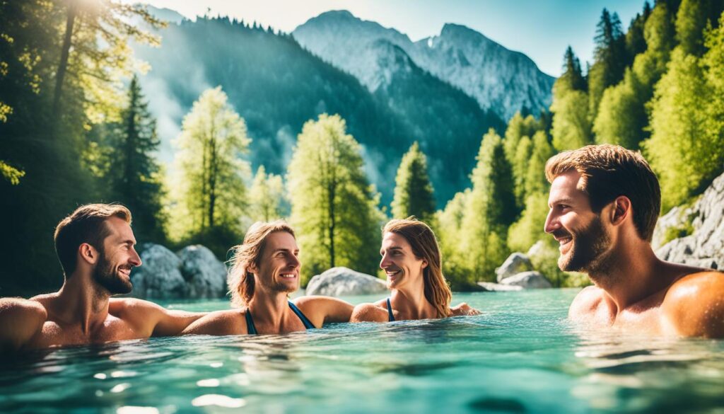 Enjoying hot spring resort in Bled Enjoying hot spring resort in Bled