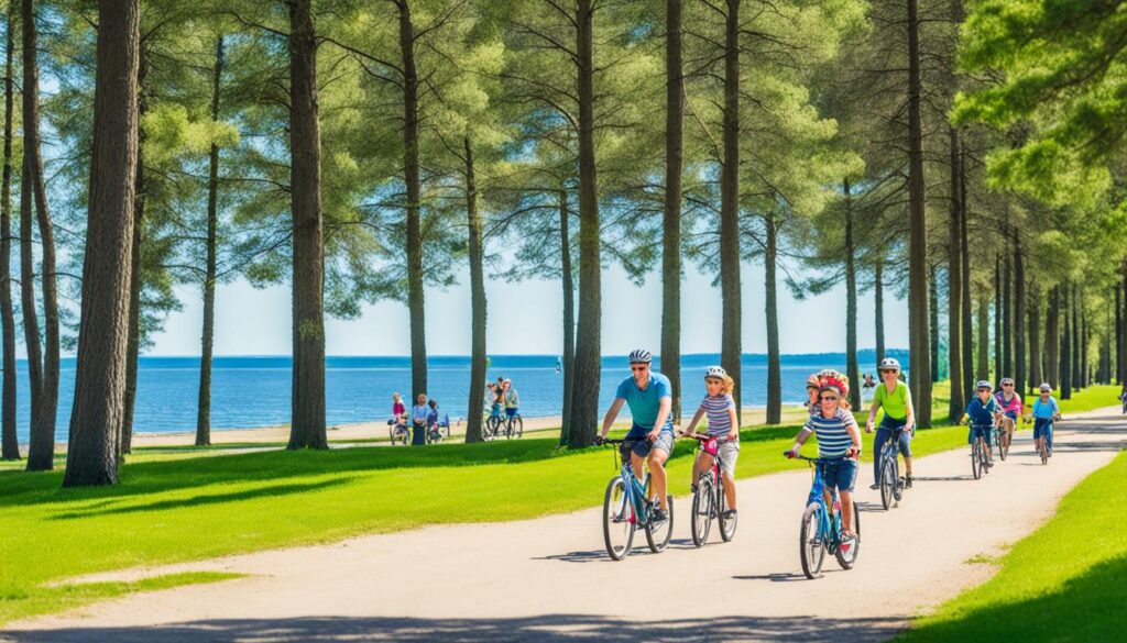 Family Cycling in Jurmala Family Cycling in Jurmala