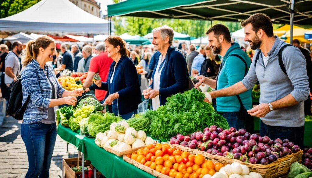 Farmers market in Bucharest Farmers market in Bucharest