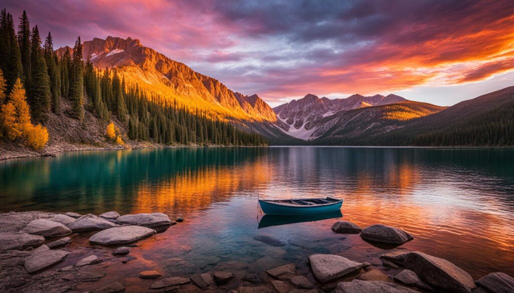 Fiesa Lake sunset spot Fiesa Lake sunset spot