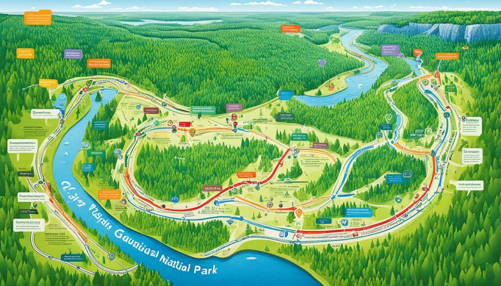 Gauja National Park trail maps Gauja National Park trail maps
