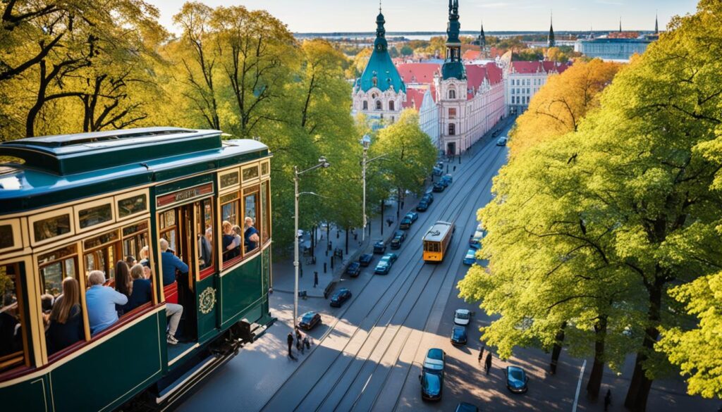 Getting to the Art Nouveau district in Riga Getting to the Art Nouveau district in Riga