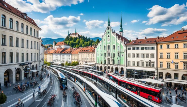 How do I get around Ljubljana?