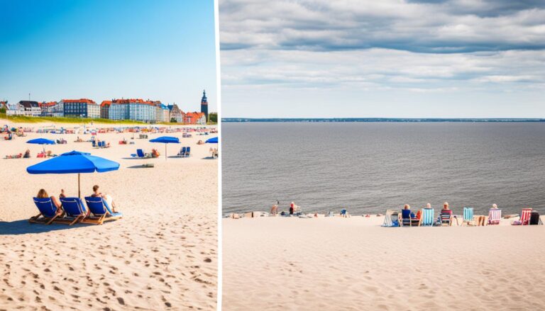 How does Klaipeda compare to Neringa for a beach vacation?