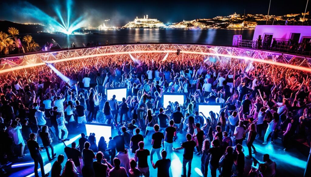 Ibiza nightlife scene Ibiza nightlife scene