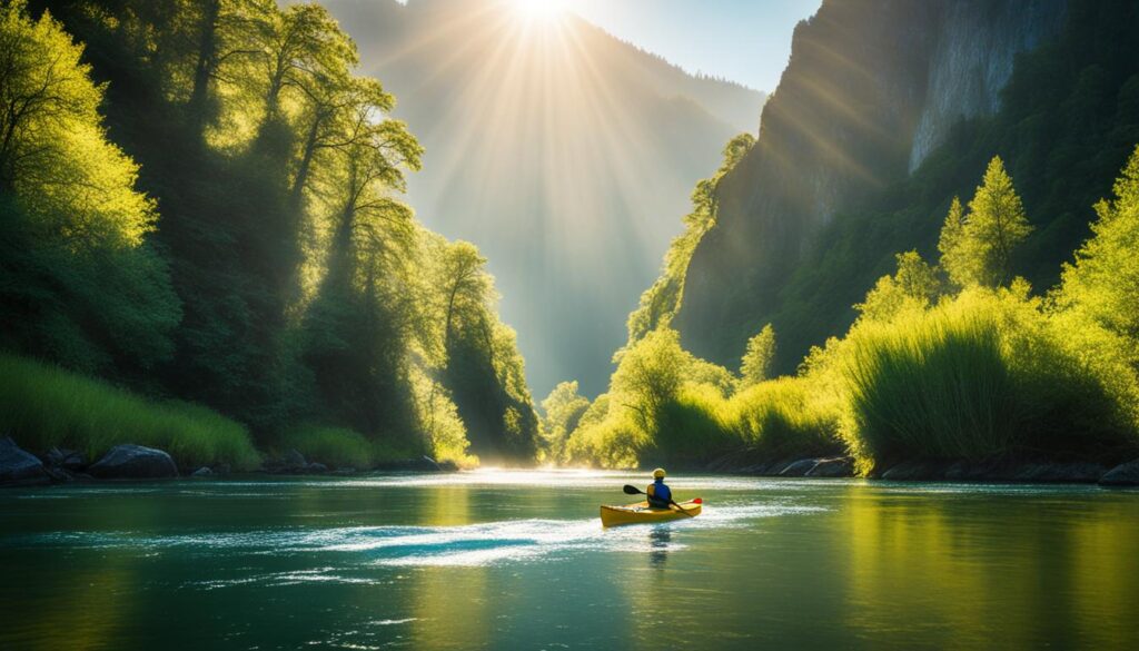 Kayaking on the Sûre River Kayaking on the Sûre River