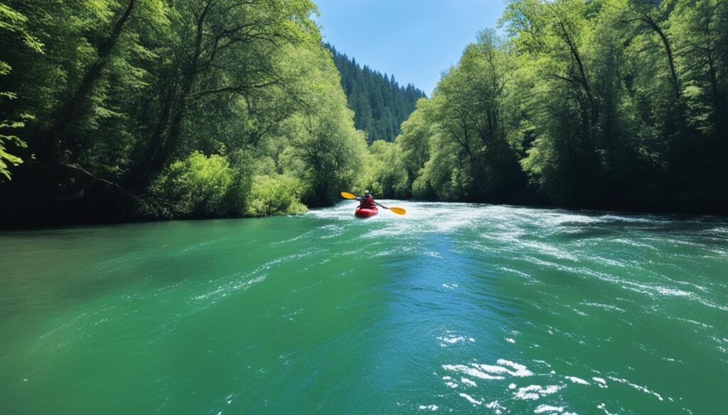 Kayaking on the Sûre River Kayaking on the Sûre River