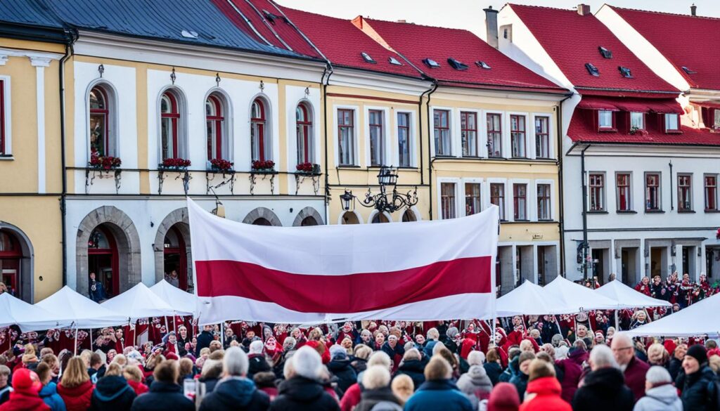 Latvian National Flag Day in Cesis Latvian National Flag Day in Cesis