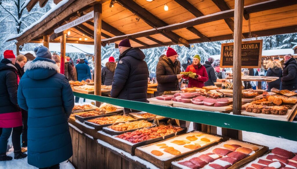 Latvian Winter Market Food Latvian Winter Market Food