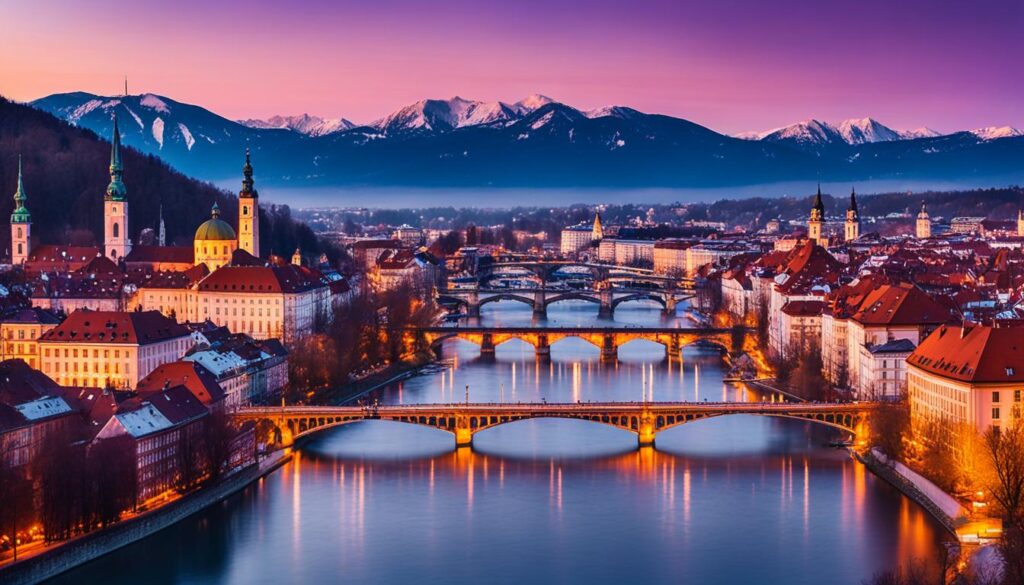Ljubljana Sunset Views Ljubljana Sunset Views