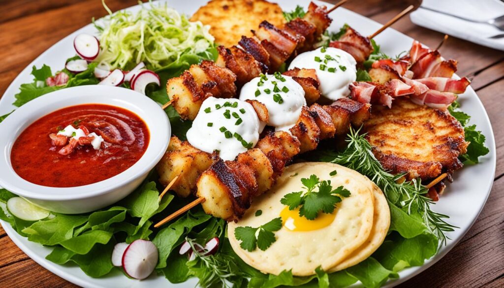 Local Dishes in Trakai Local Dishes in Trakai