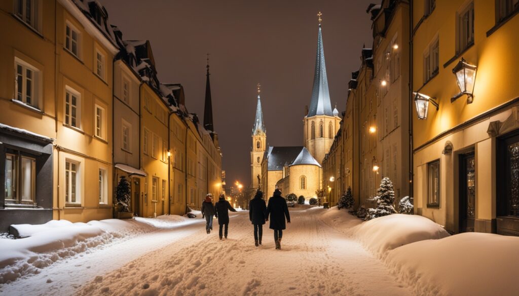 Luxembourg City in Winter Luxembourg City in Winter