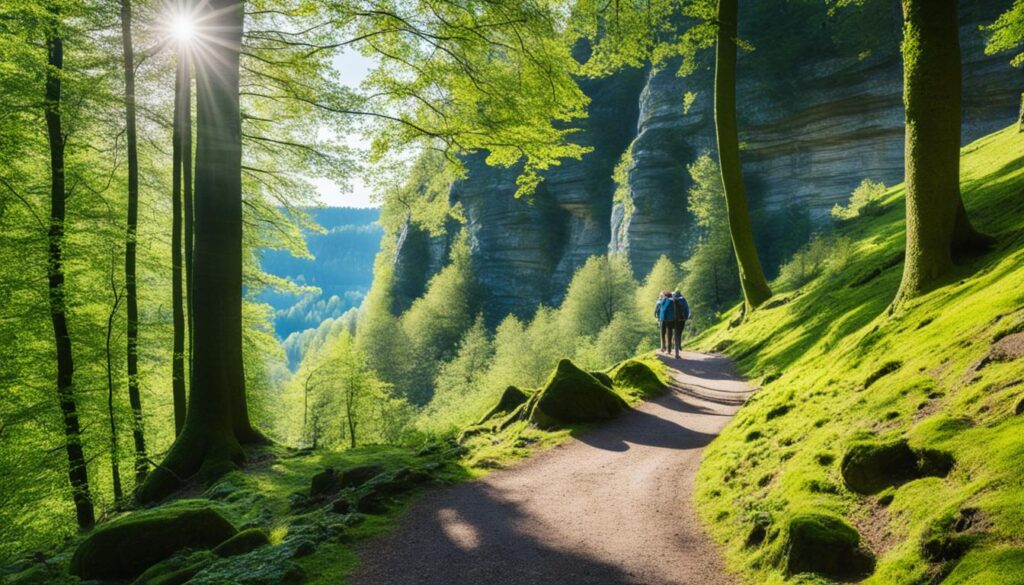 Mullerthal hiking trails near Echternach Mullerthal hiking trails near Echternach