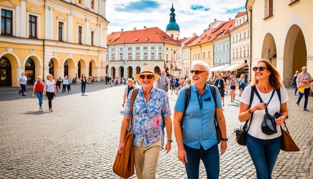 Nitra Pribina Square walking tours Nitra Pribina Square walking tours
