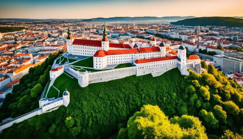 Panoramic Bratislava Castle Vistas Panoramic Bratislava Castle Vistas