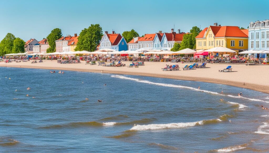 Pärnu beach promenade walks Pärnu beach promenade walks