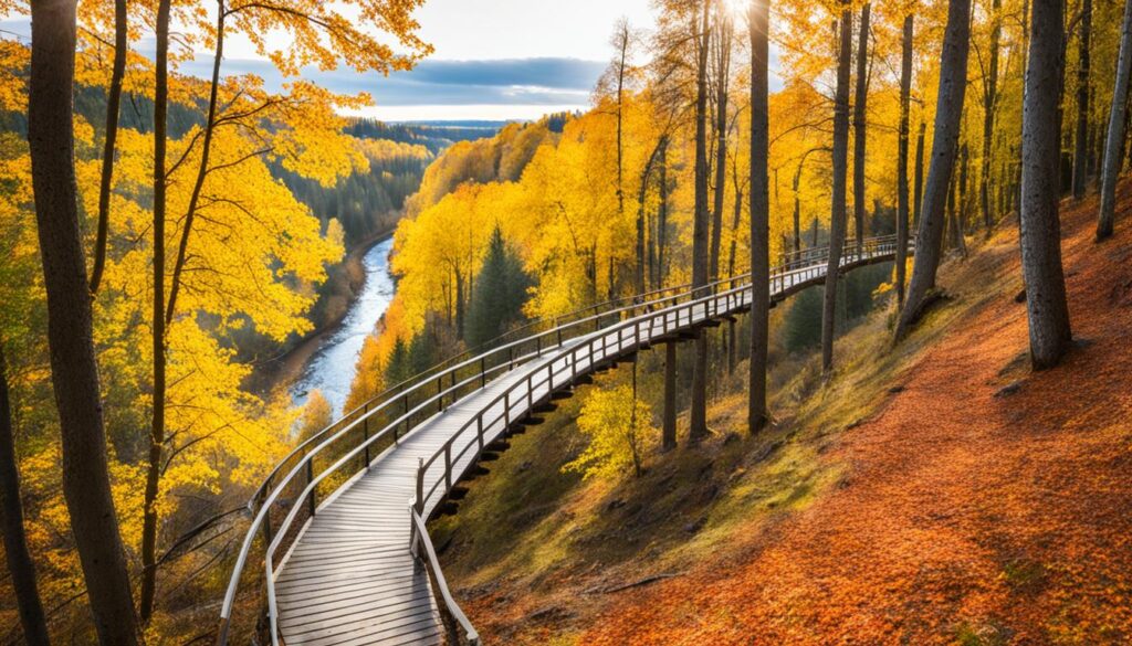 Pärnu hiking trails with beautiful views in autumn Pärnu hiking trails with beautiful views in autumn