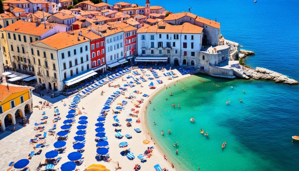 Piran beaches Piran beaches
