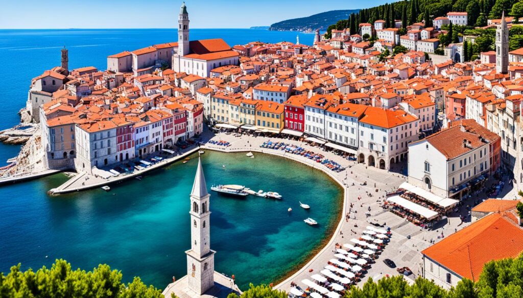 Piran landmarks Piran landmarks