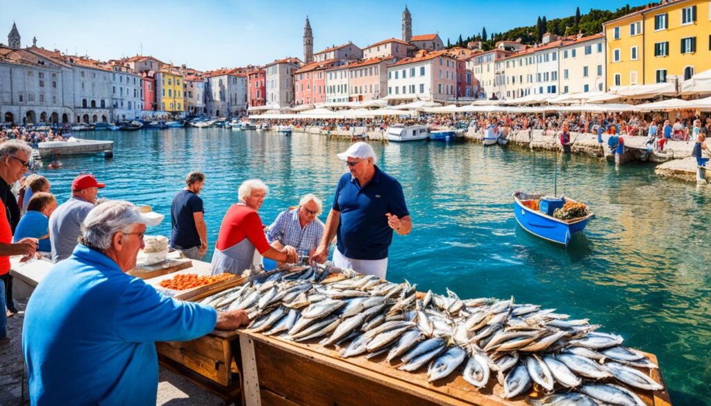 Piran seafood eateries Piran seafood eateries