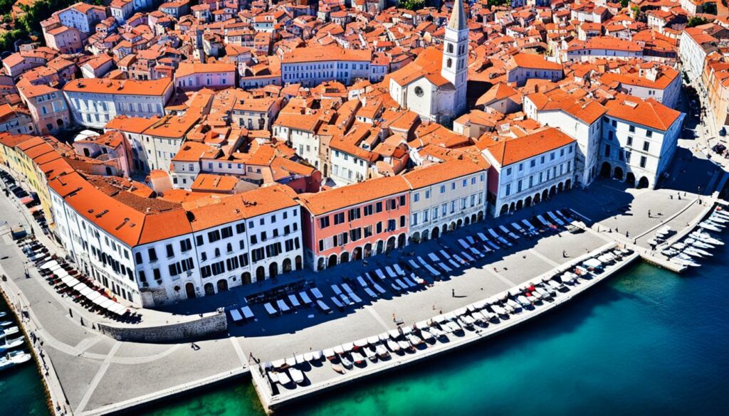 Piran walking map Piran walking map