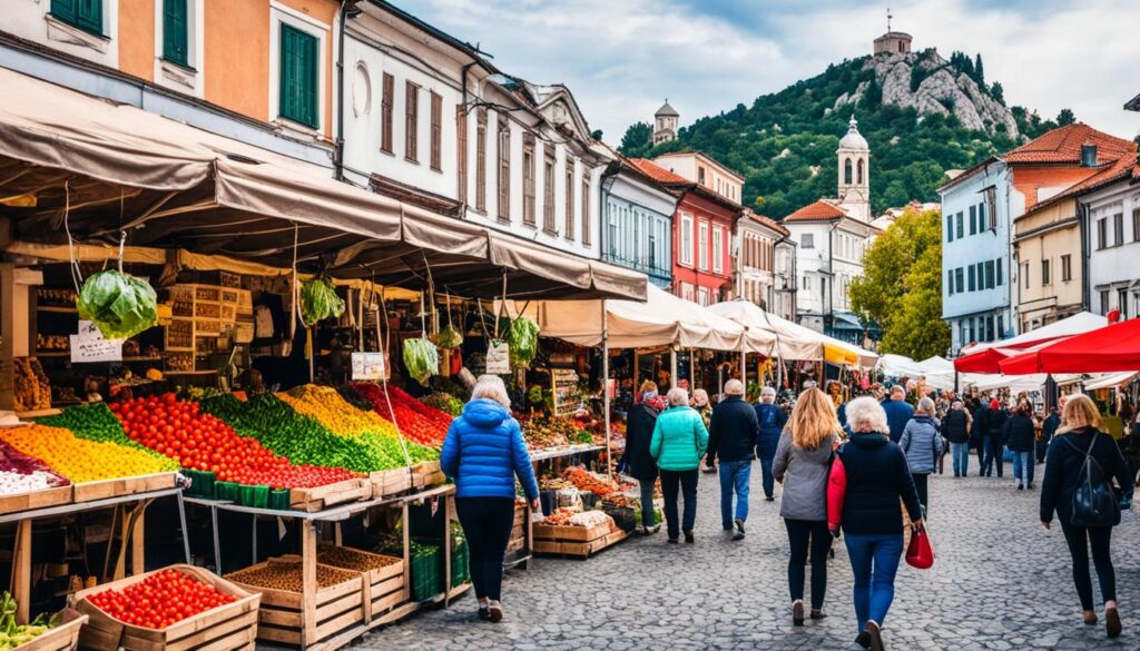 Plovdiv's Market Scene Plovdiv's Market Scene