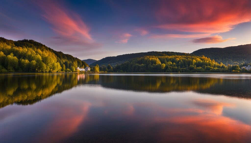 Reflections at Clervaux Lake Reflections at Clervaux Lake