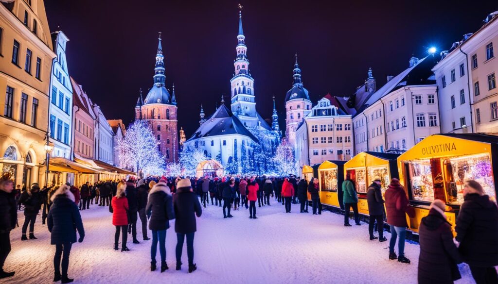 Riga Winter Nightlife Riga Winter Nightlife