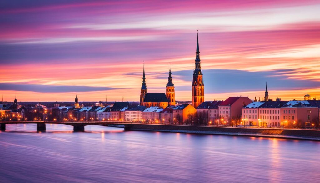 Riga sunset Riga sunset