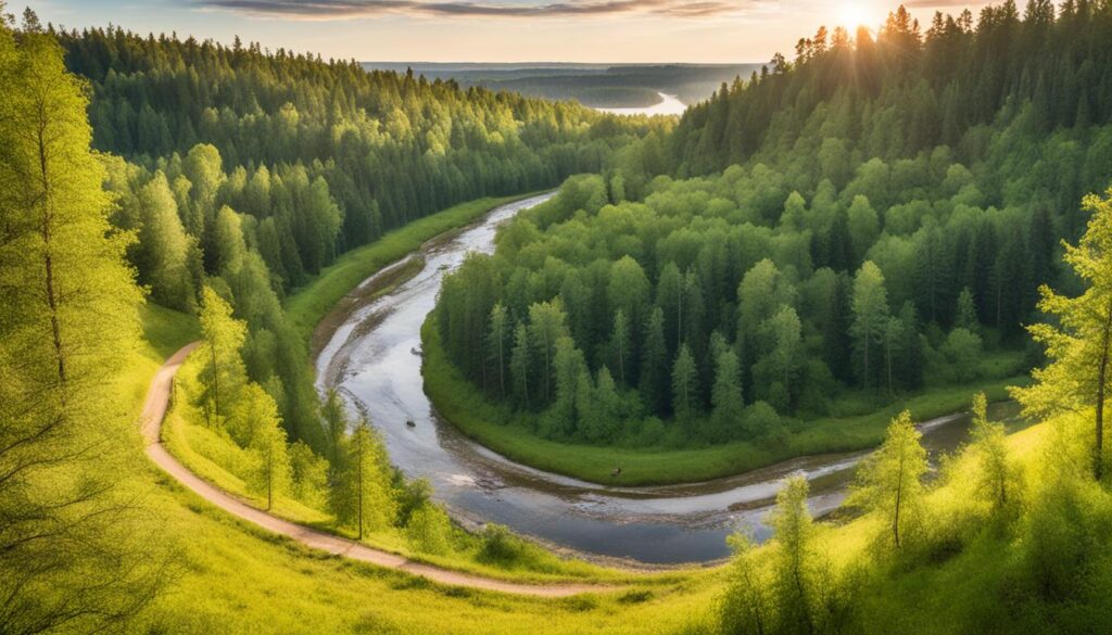 Scenic Routes in Gauja National Park Scenic Routes in Gauja National Park