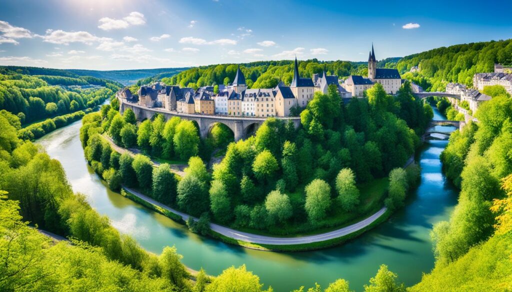 Scenic overlooks in Luxembourg City Scenic overlooks in Luxembourg City