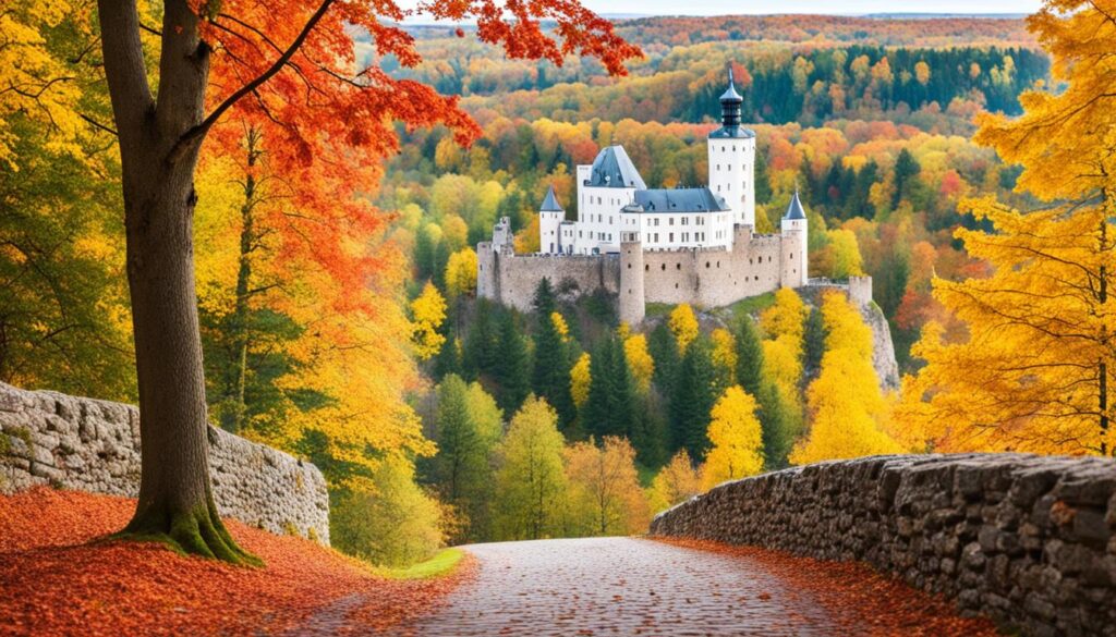 Sigulda autumn leaf viewing Sigulda autumn leaf viewing