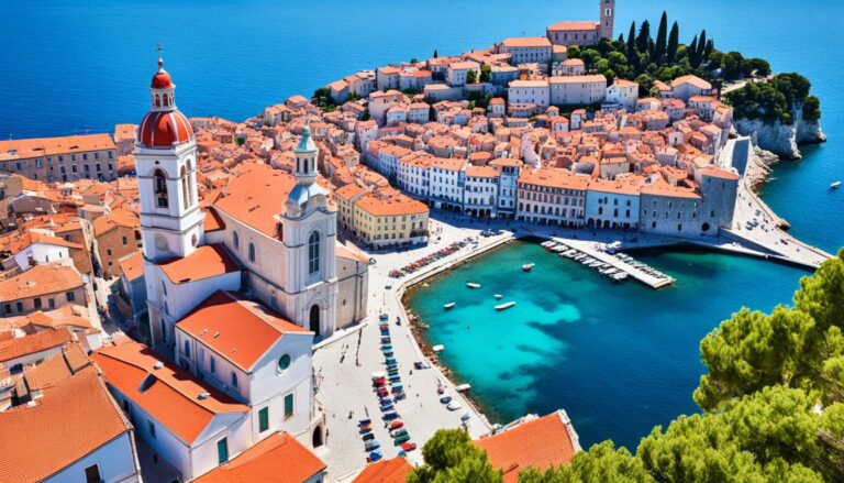 St George's Church Piran view