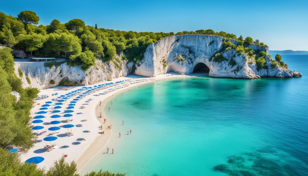 Strunjan Beach Strunjan Beach