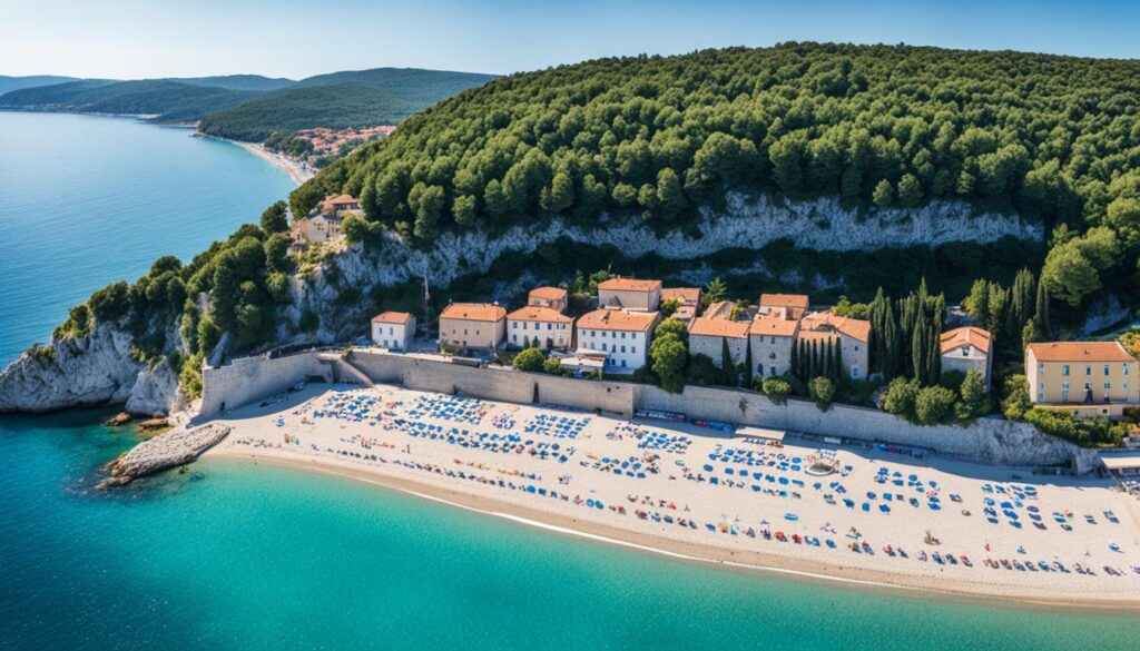 Strunjan Beach Strunjan Beach